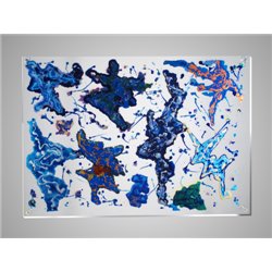 Bluer - Lorenzo Viscidi , Quadro Plexiglas , acrylic painting incorporated into the plexiglass, Contemporary Art,