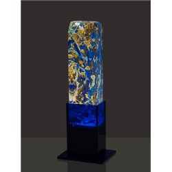 Bluer - Lorenzo Viscidi , Sculpture in Plexiglas , acrylic paint and gold leaf embedded in the plexiglass, Contemporary Art,