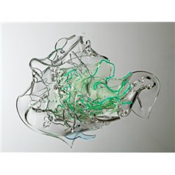 Bluer - Lorenzo Viscidi , Sculpture in Plexiglas , Perspex and transparent green color , Contemporary Art,