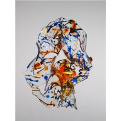 Bluer - Lorenzo Viscidi , Sculpture in Plexiglas , acrylic colors encased in Plexiglas , Contemporary Art,