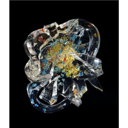 Bluer - Lorenzo Viscidi , Sculpture in Plexiglas , Murano glass encased in Plexiglas , Contemporary Art,