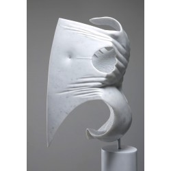 Angelo Brugnera, Marble Sculpture, Marble White Savannah, Contemporary Art,