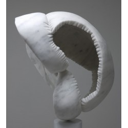 Angelo Brugnera, Marble Sculpture, Marble White Savannah, Contemporary Art,