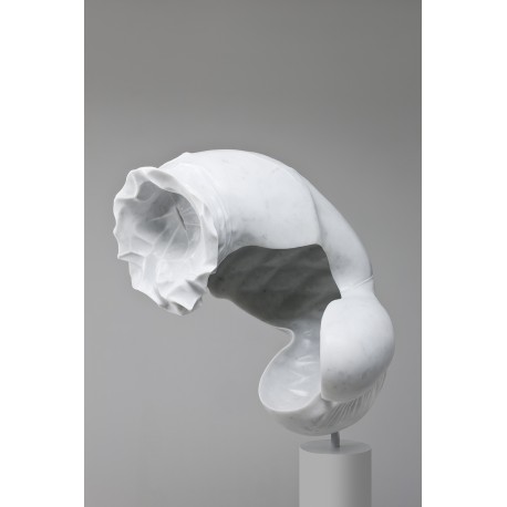 Angelo Brugnera, Marble Sculpture, Marble White Savannah, Contemporary Art,